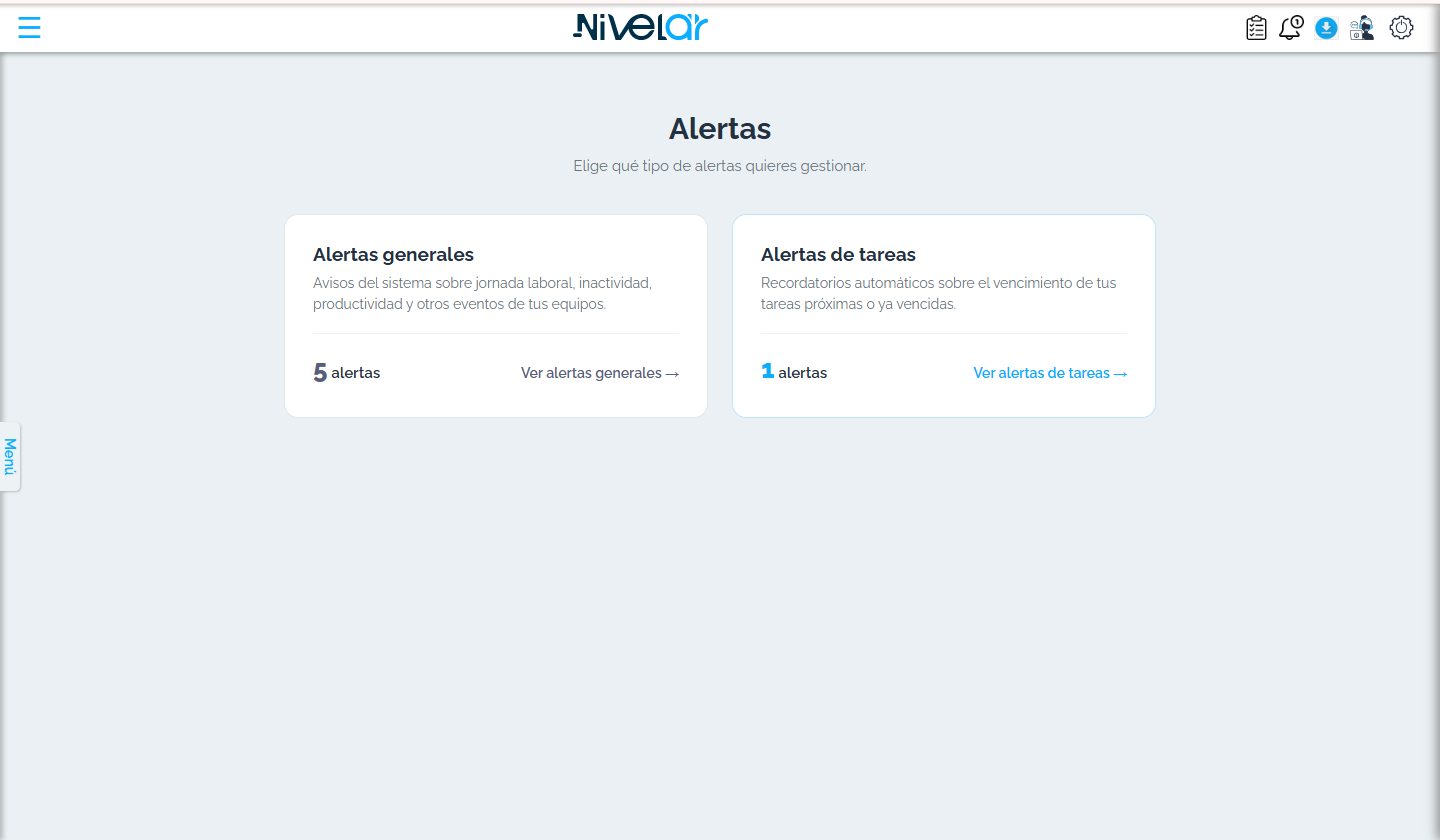 alertas (cuenta demo).